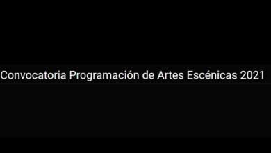 Convocatoria de Programación de Artes Escénicas 2021