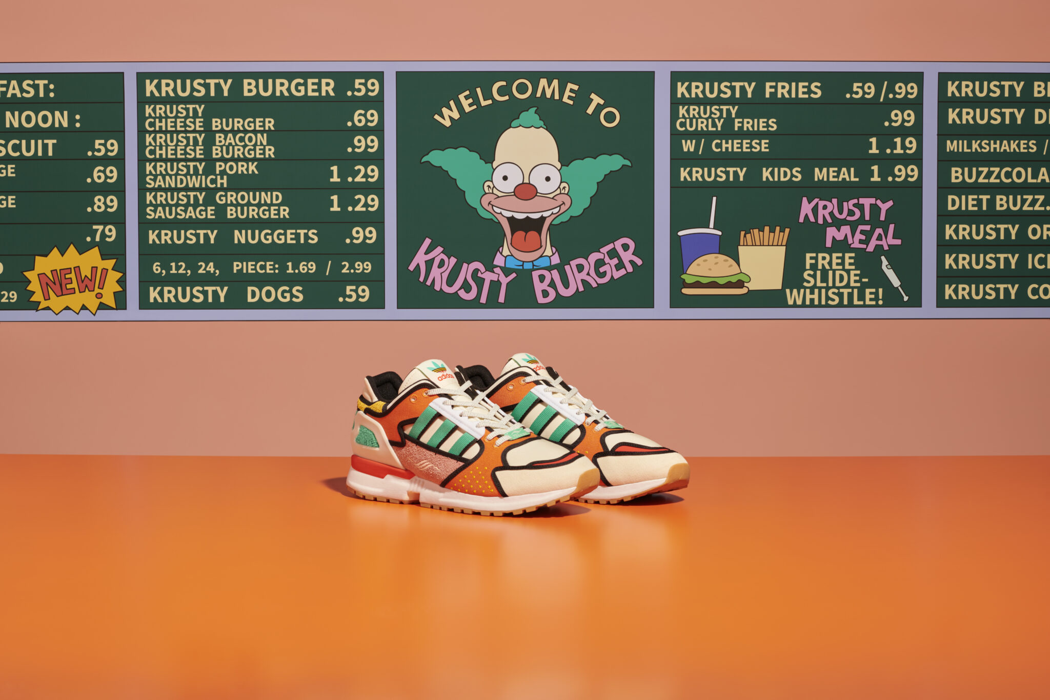 adidas zx 1000 krusty burger