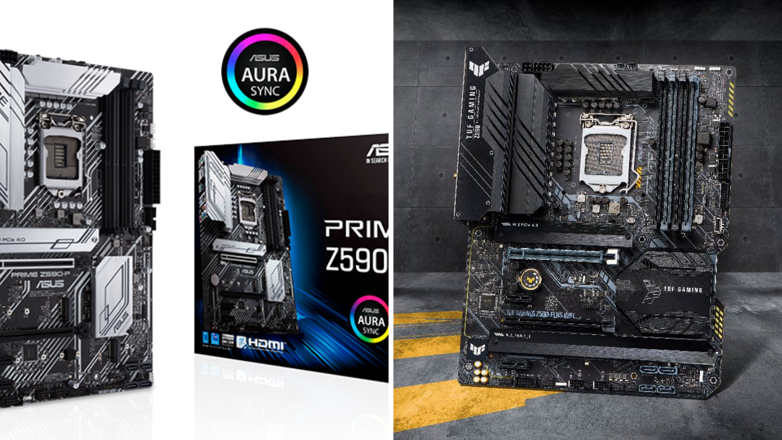 Tarjetas Madre Z590 TUF Gaming y Prime