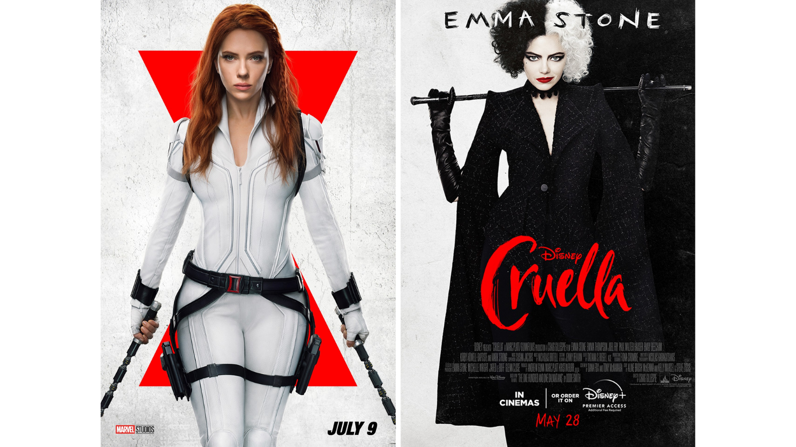 Black Widow y Cruella