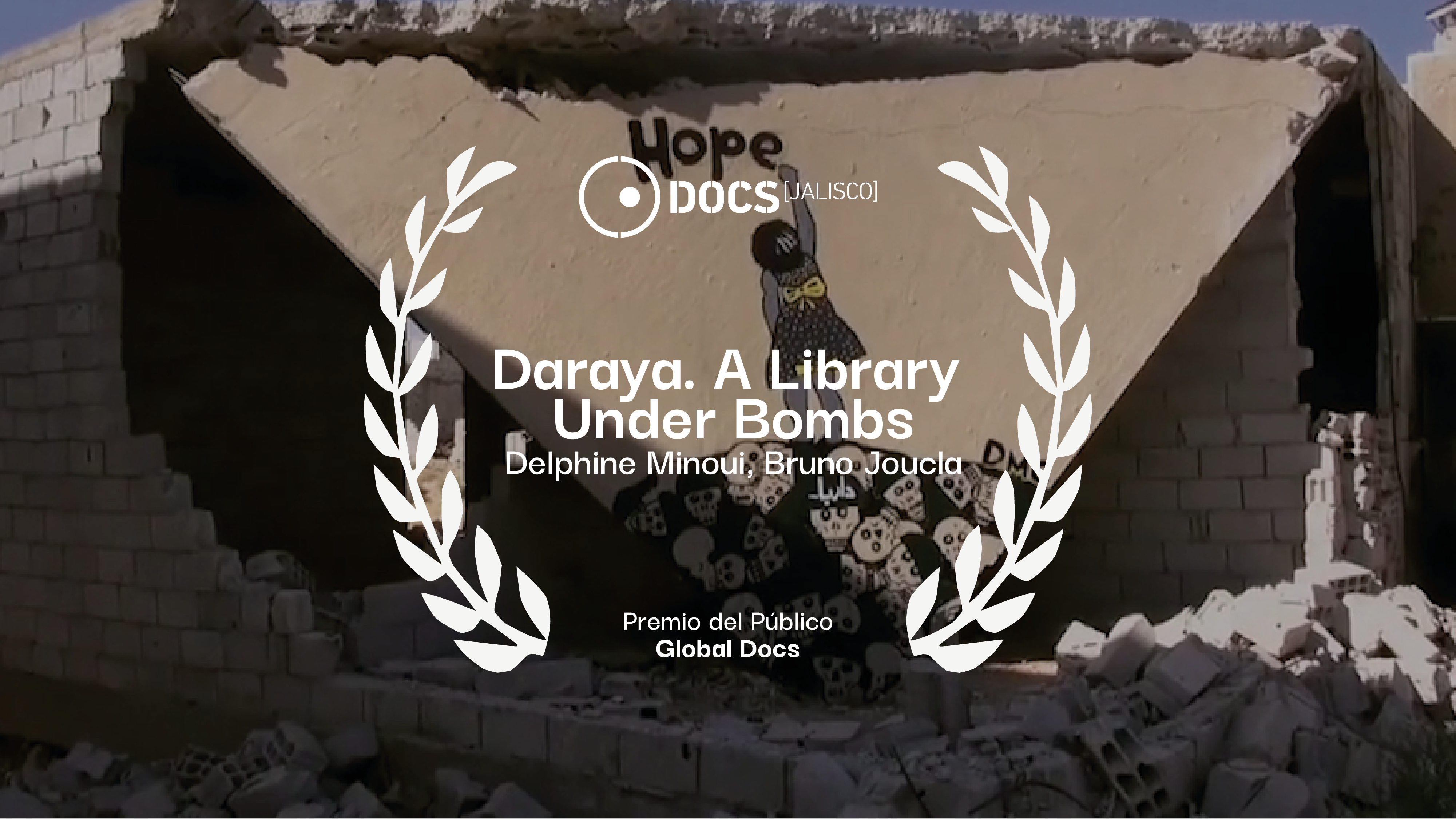 Daraya. A Library Under Bomns