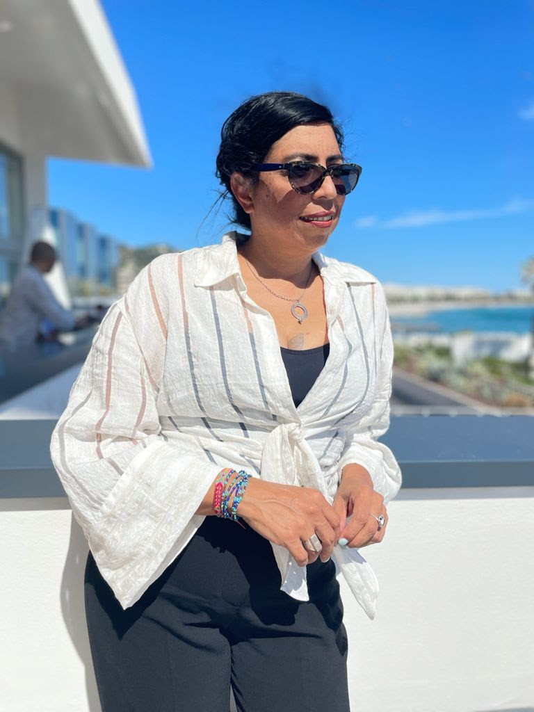 La directora Tatiana Huezo en el Festival de Cannes 2021