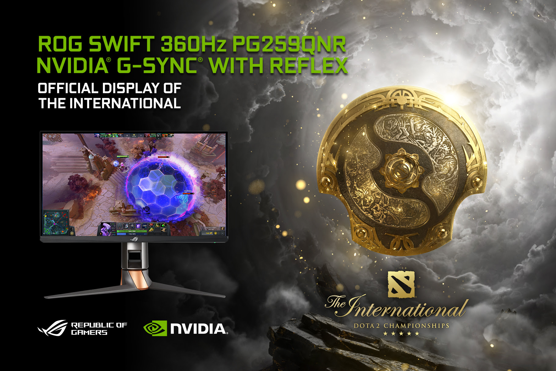 ASUS ROG Swift 360 Hz con NVIDIA G-SYNC