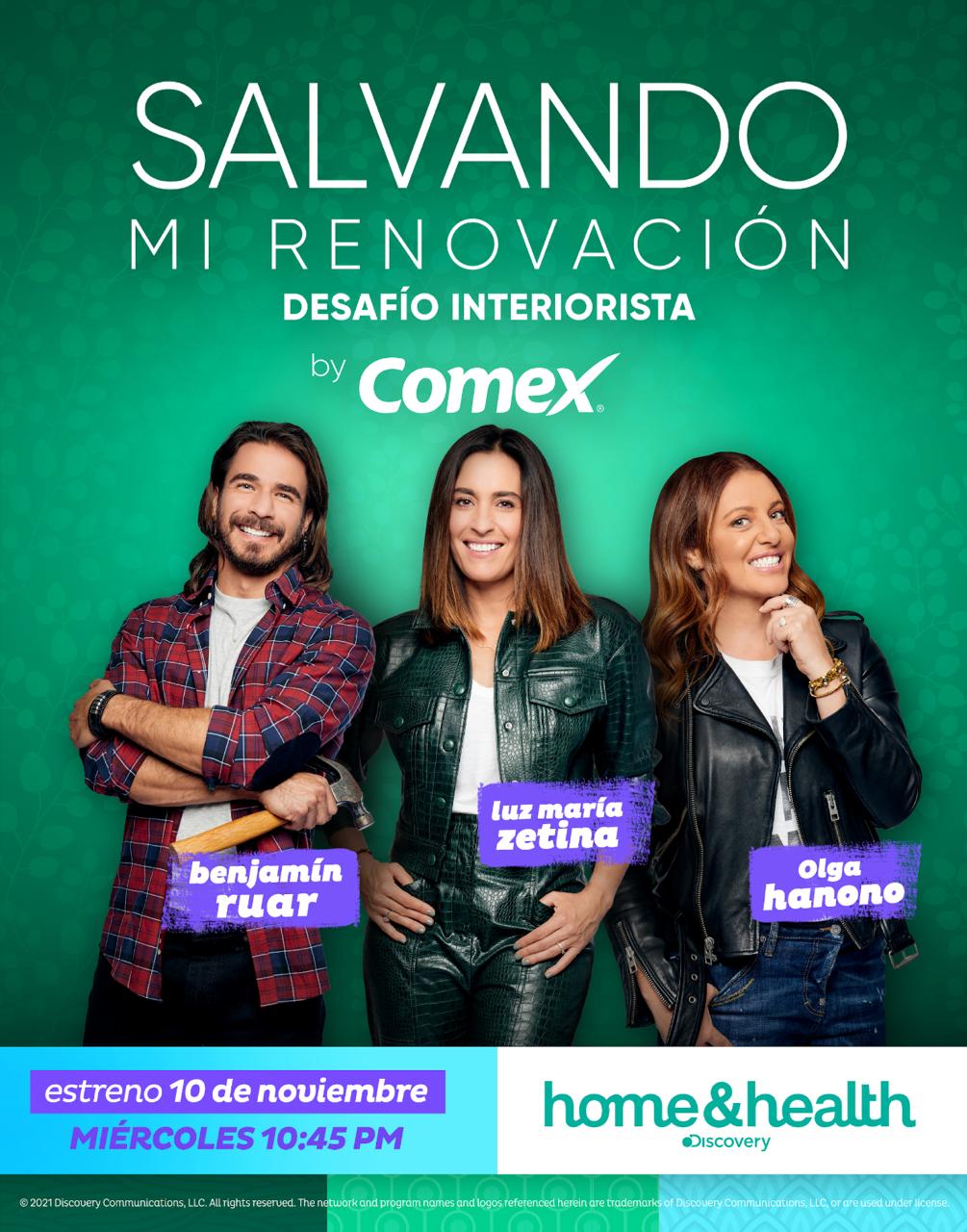 DISCOVERY HOME & HEALTH Y COMEX PRESENTAN “SALVANDO MI RENOVACIÓN: DESAFÍO  INTERIORISTA