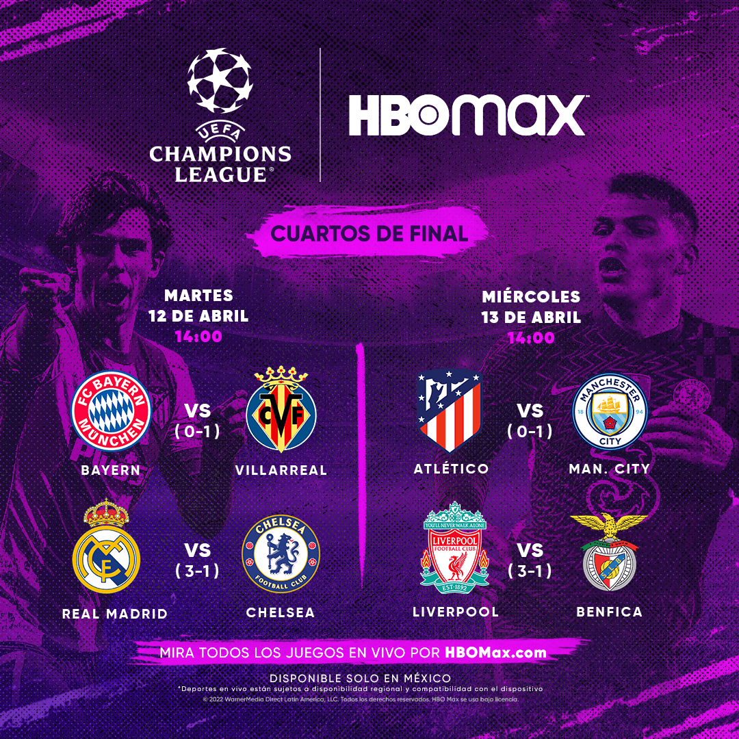 UEFA CHAMPIONS LEAGUE 2022 cuartos de final