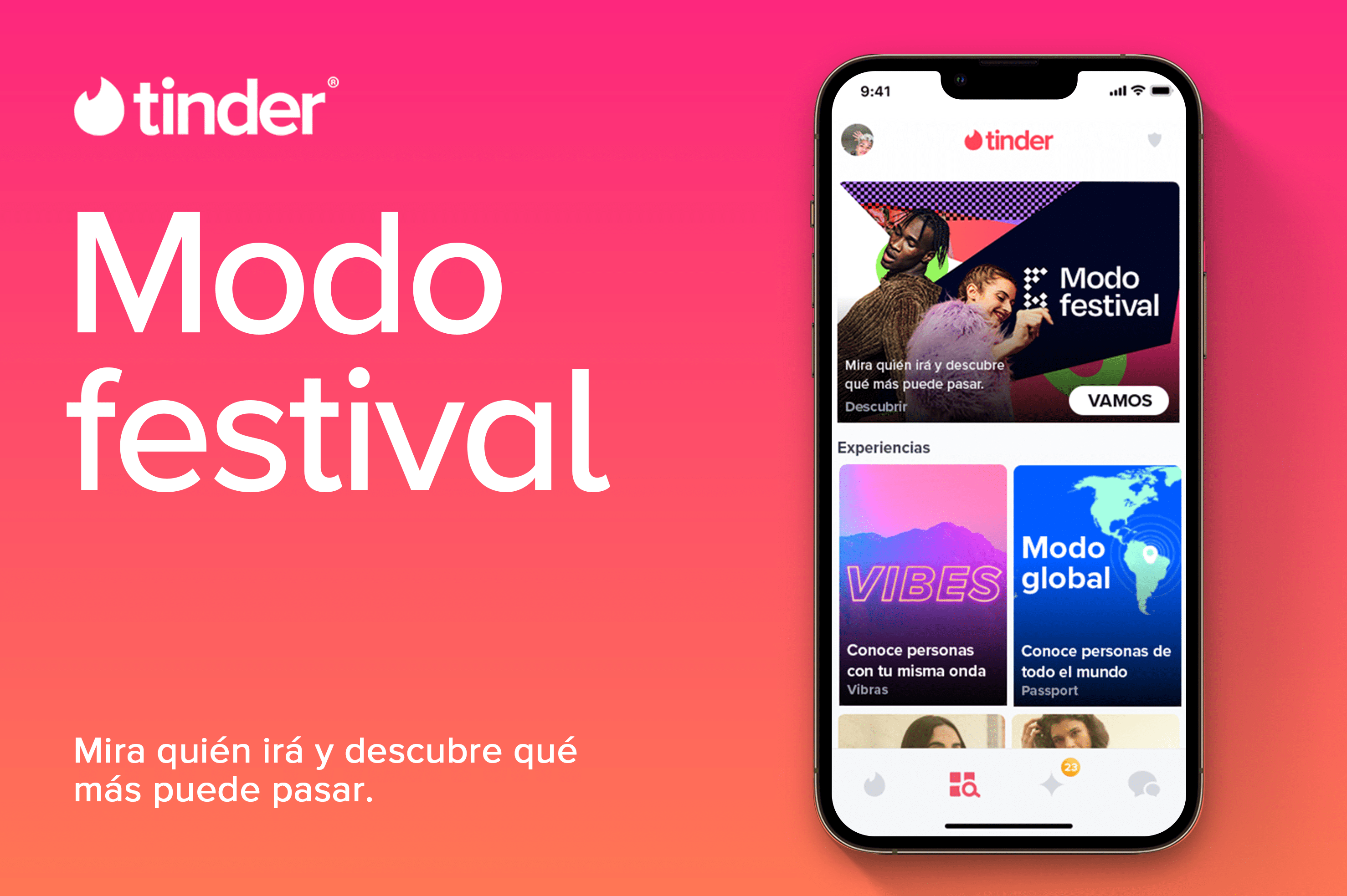 Tinder con Modo Festival