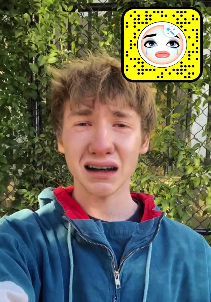 'Crying', lente viral de Snapchat