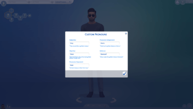 SIMS 4 Pronombres personalizables