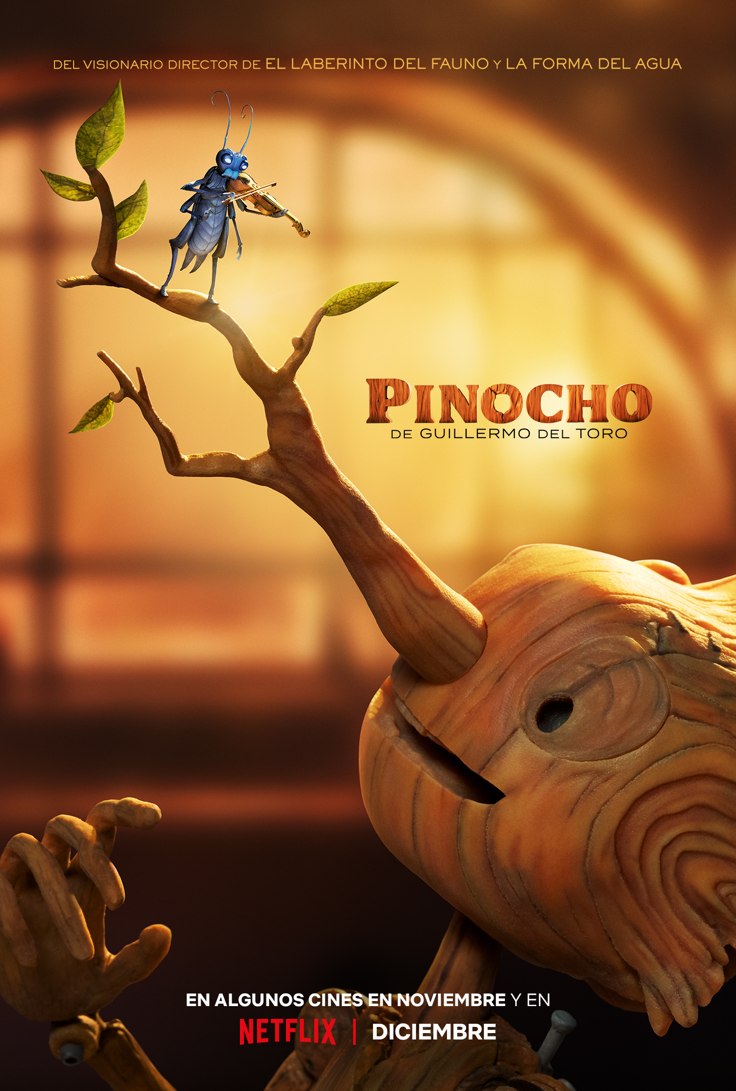 Arte principal de Pinocho de Guillermo del Toro