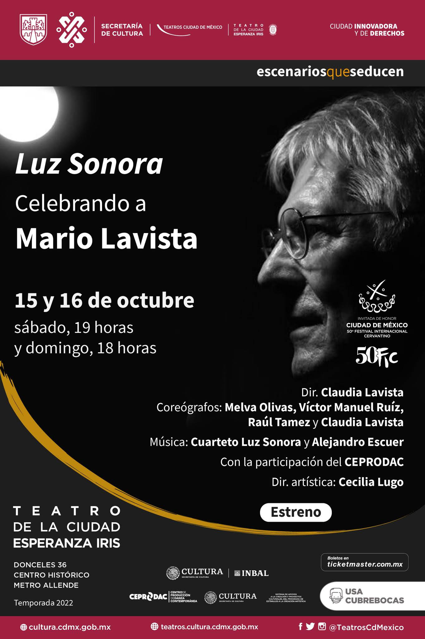 LUZ SONORA. CELEBRANDO A MARIO LAVISTA