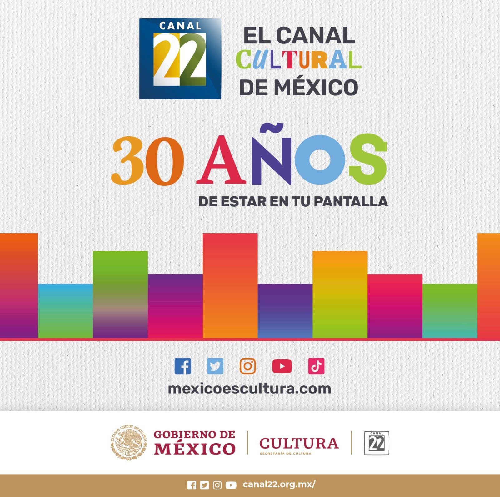 Canal 22 cumple 30 años de ser el Canal Cultural de México