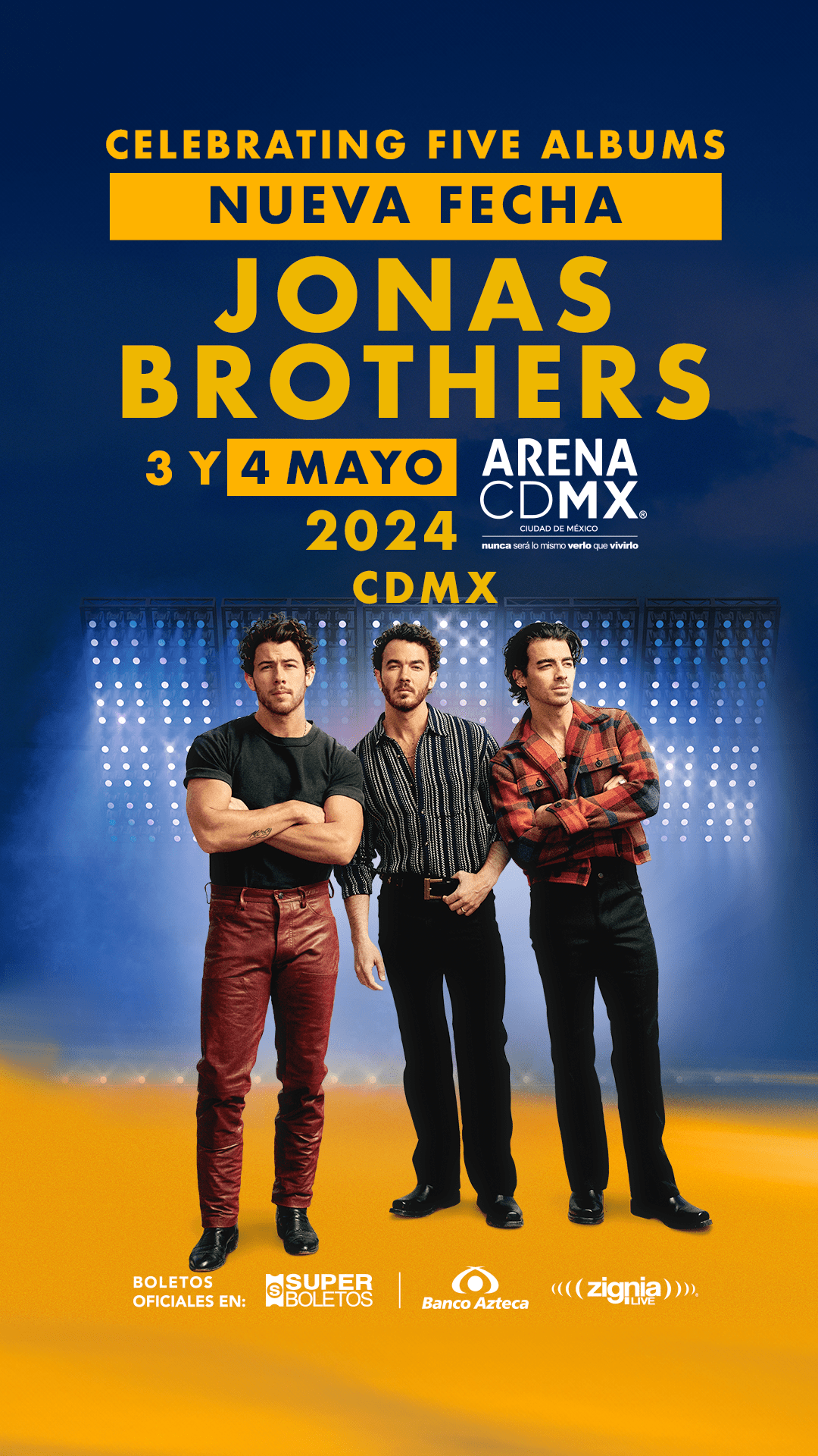 JONAS BROTHERS abren 2a fecha en la Arena CDMX y Arena Monterrey